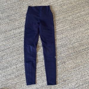 Alo Moto leggings navy blue XS